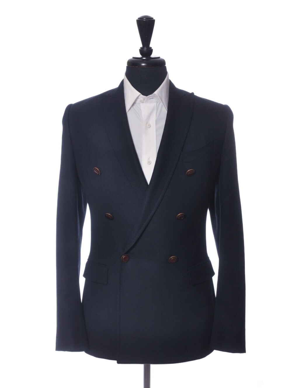 Etro Navy Blue Double Breasted Superleggera Blazer 38R 38155